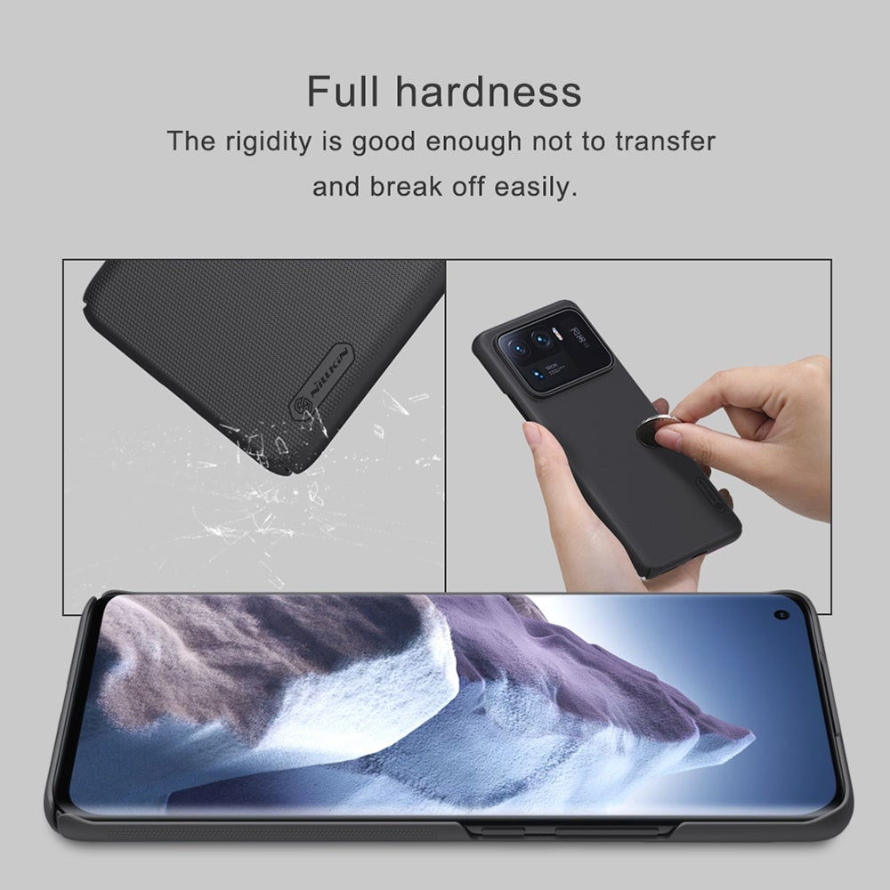 Nillkin Super Frosted Shield Pro trpežen ovitek za Xiaomi Mi 11 Ultra – črn