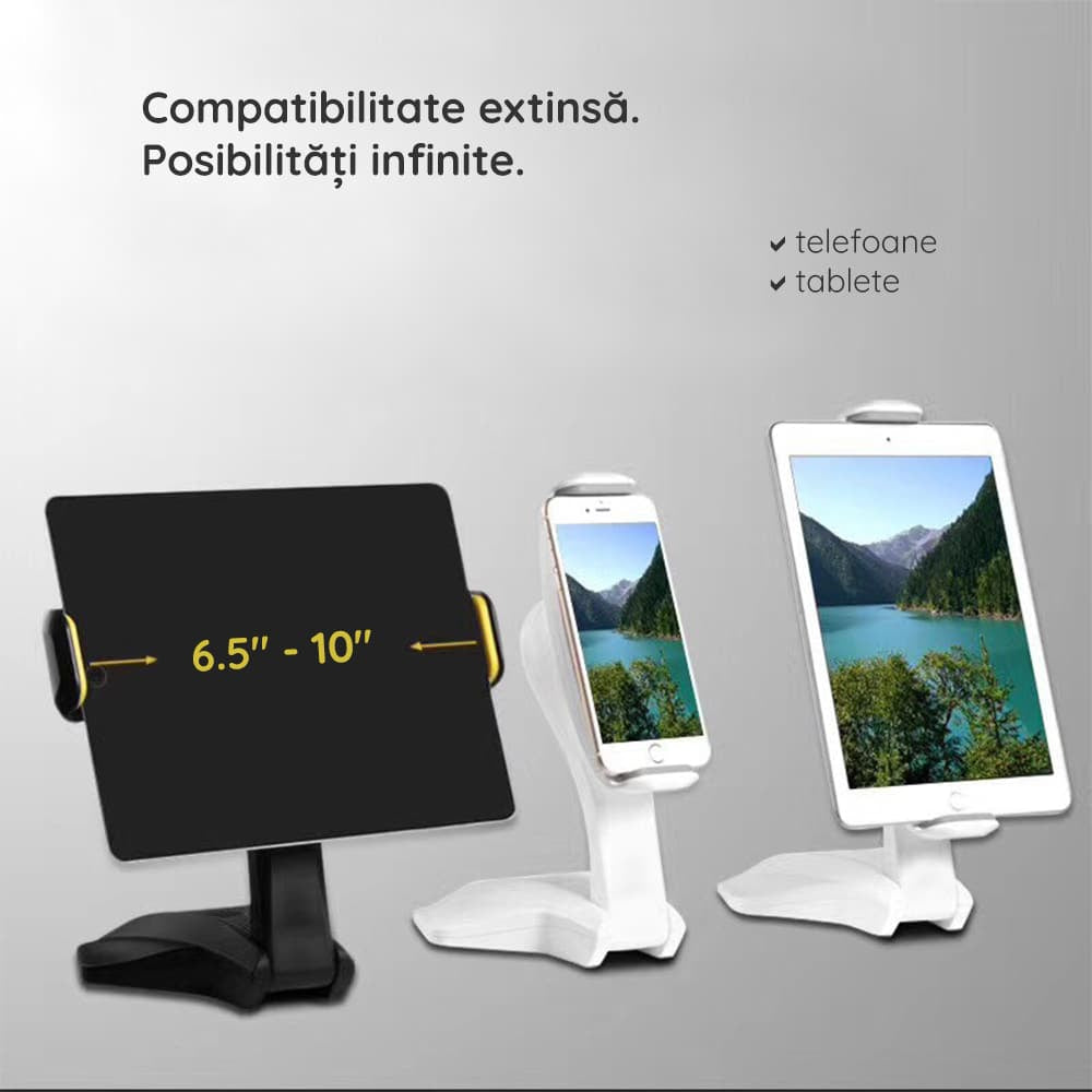 Yesido - Namizno stojalo (C21) - za telefon, tablico 6.5 - 10" - črno
