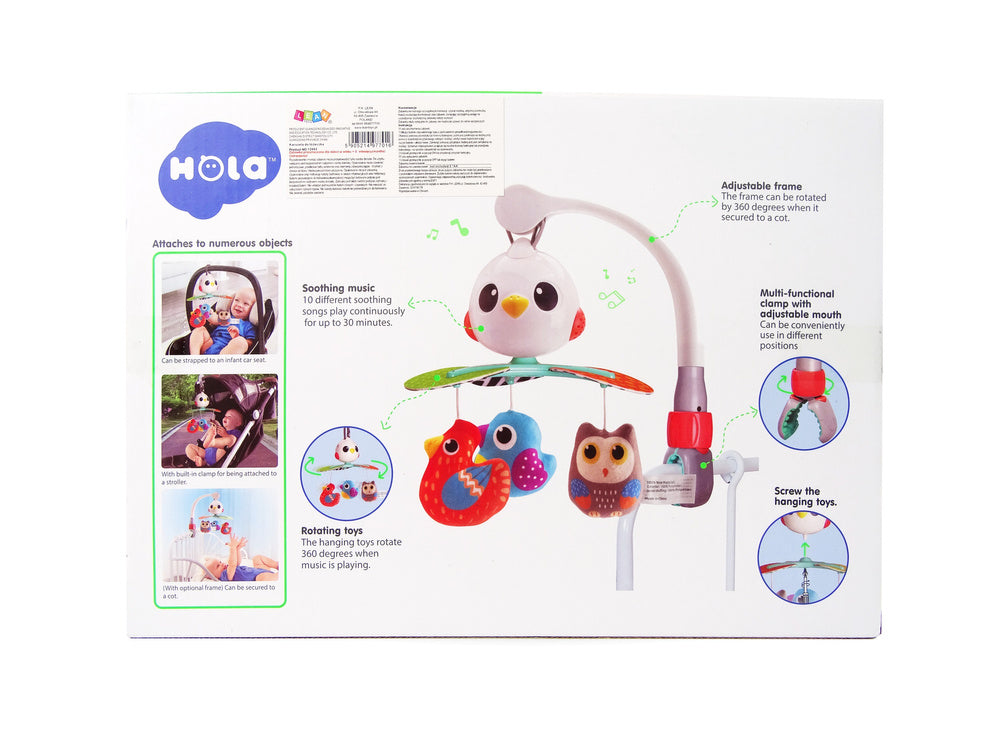 Visilica za krevetić ili kolica za bebe Bird - šarena