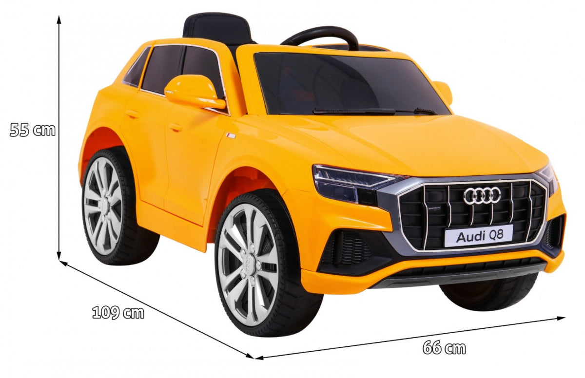 Licencirani auto na akumulator Audi Q8 LIFT - žuti
