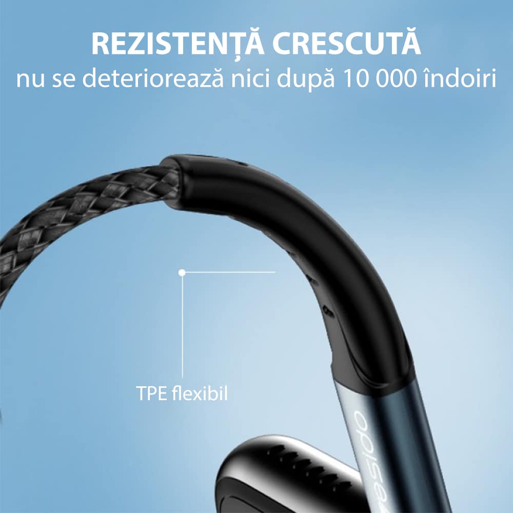 Yesido - Podatkovni kabel (CA-62) - USB na Lightning, 2,4 A, 1,2 m - črn