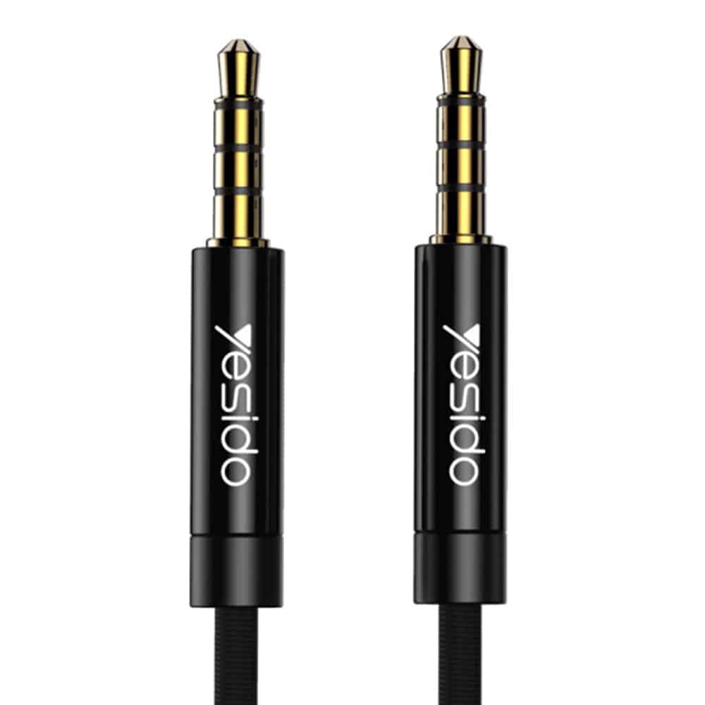 Yesido – avdio kabel (YAU16) – priključek 3,5 mm na priključek 3,5 mm, 3 m – črn