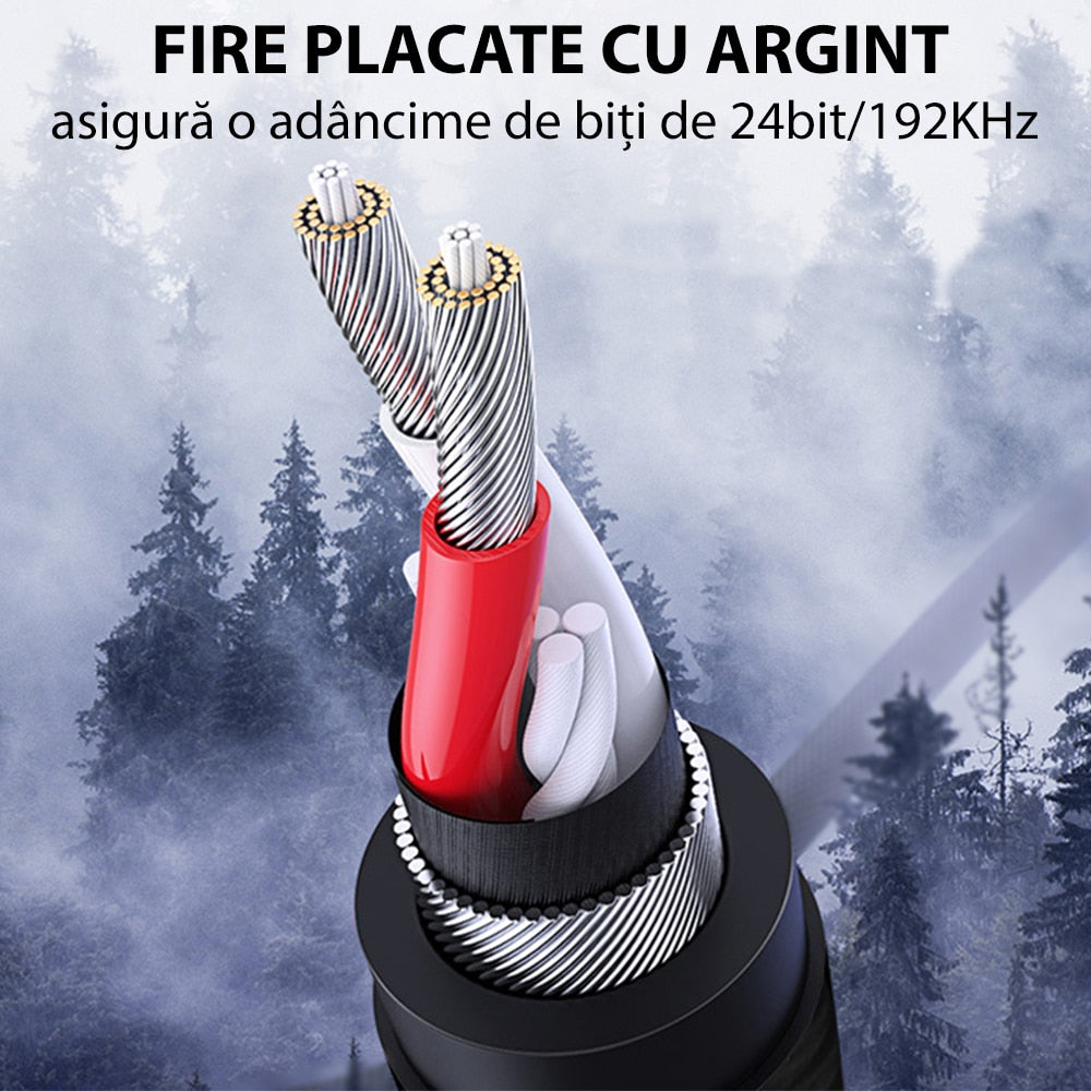 Yesido – avdio kabel (YAU16) – priključek 3,5 mm na priključek 3,5 mm, 3 m – črn