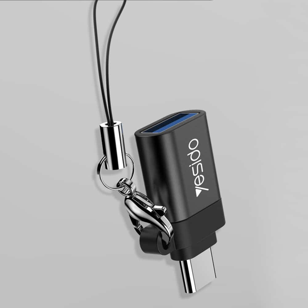 Yesido - OTG adapter (GS06) - Type-C na USB 3.0 Plug & Play 5Gbps - črn