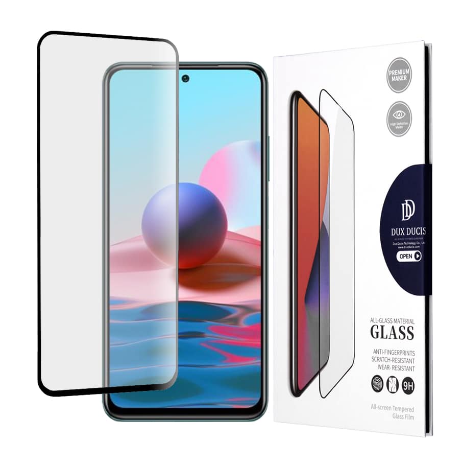 Dux Ducis - Kaljeno staklo za Xiaomi Redmi Note 10 4G / Note 10S crna