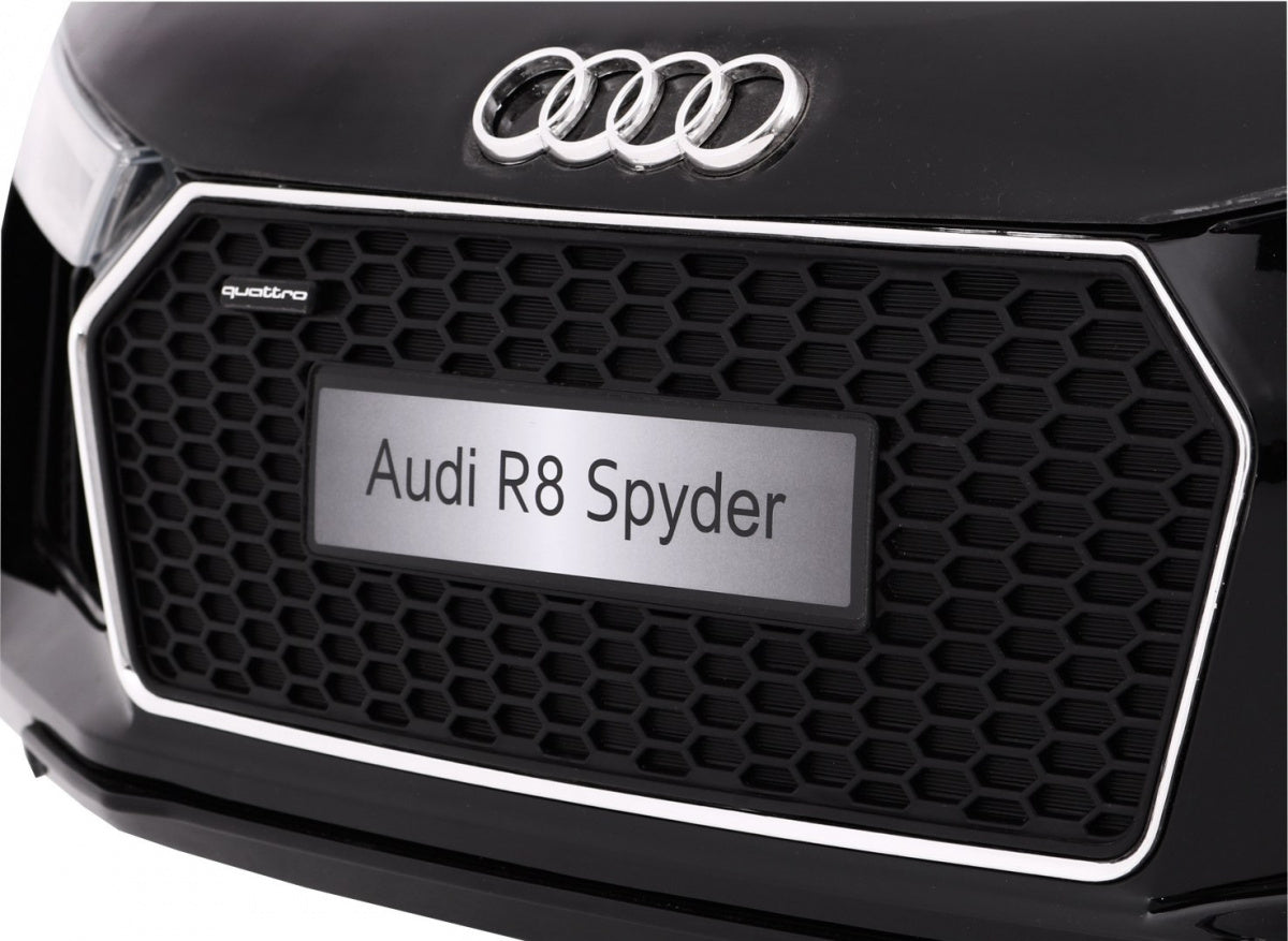 Licencirani auto na akumulator Audi R8 Spyder RS - crni/lakirani
