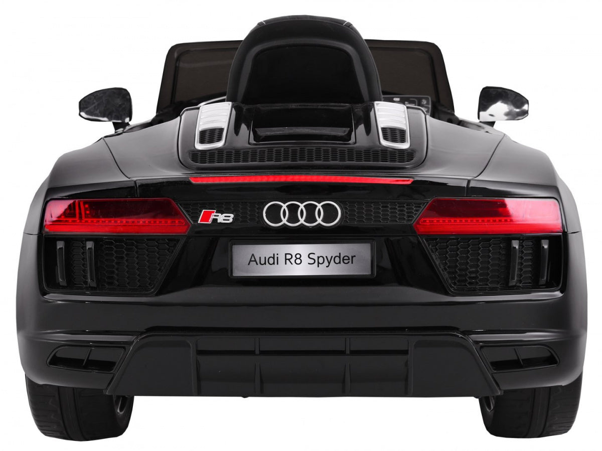 Licencirani auto na akumulator Audi R8 Spyder RS - crni/lakirani