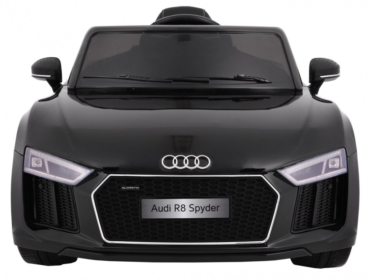 Licencirani auto na akumulator Audi R8 Spyder RS - crni/lakirani