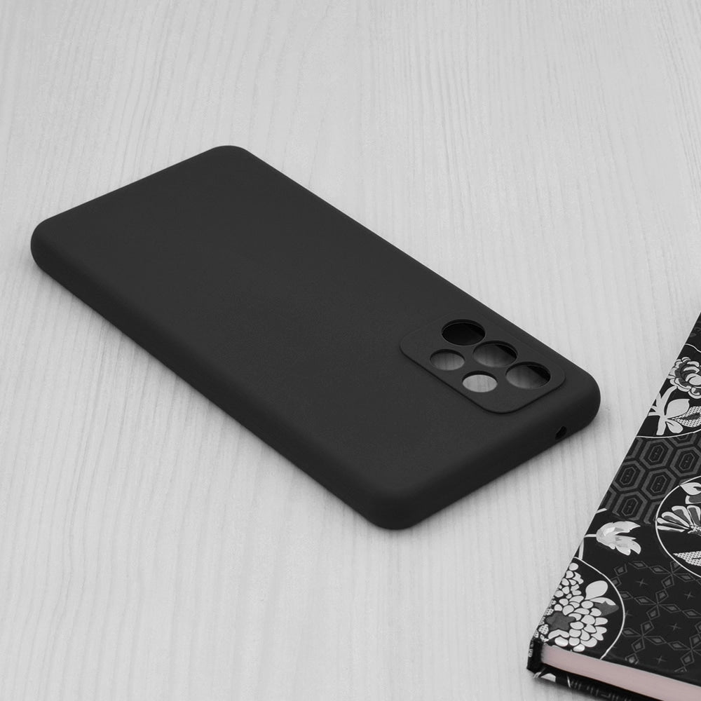 Techsuit Soft Edge silikonska maska za Samsung Galaxy A52 4G / A52 5G / A52s 5G – črna