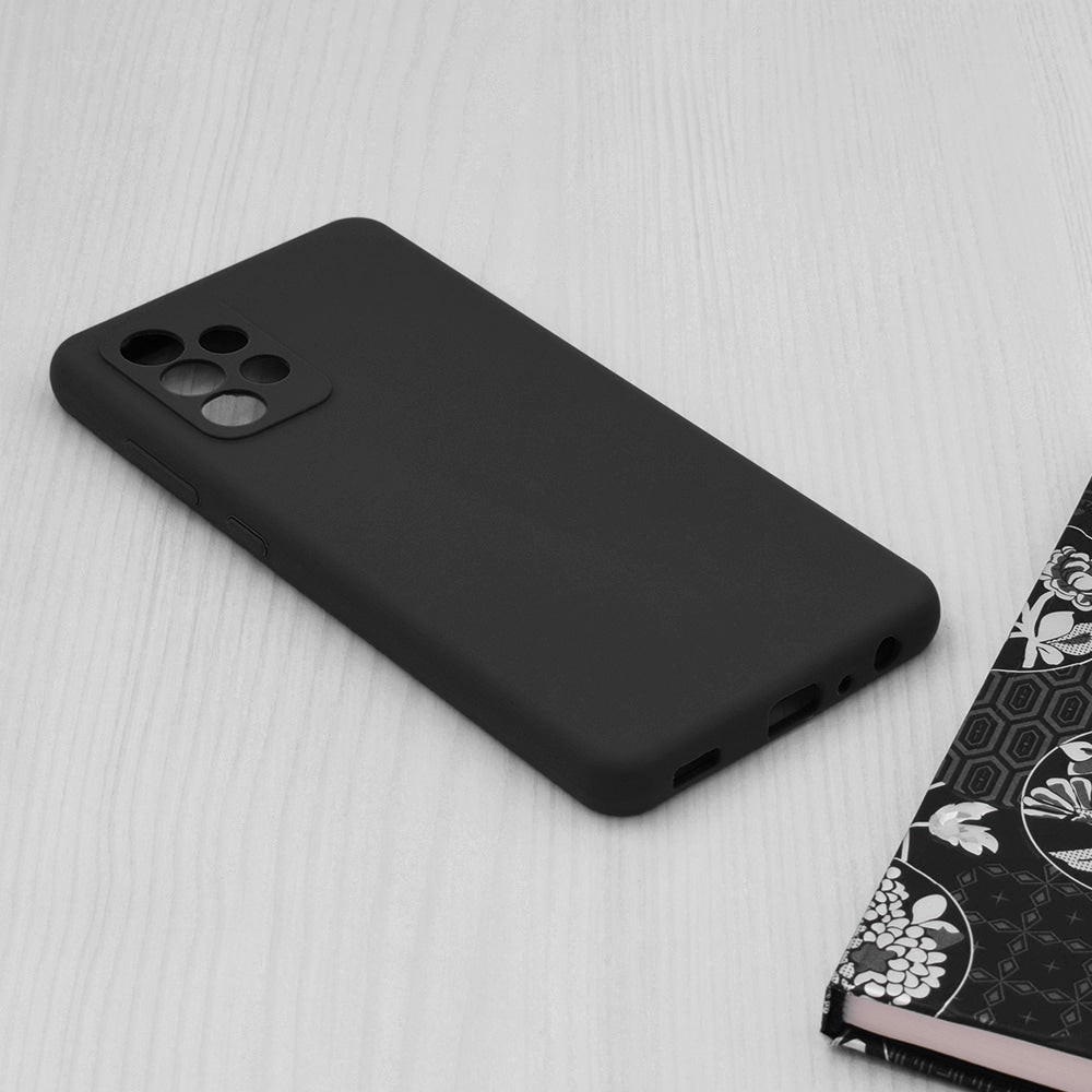 Techsuit Soft Edge silikonska maska za Samsung Galaxy A52 4G / A52 5G / A52s 5G – črna