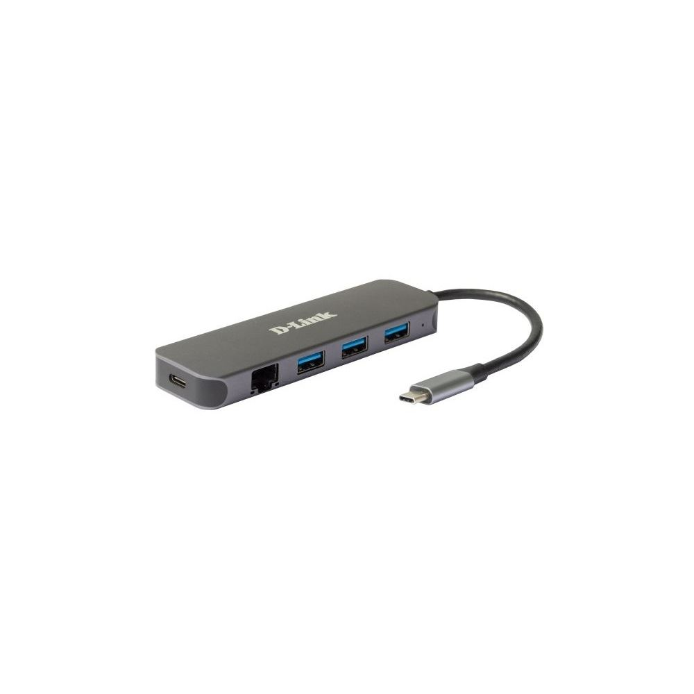 D-Link DUB-2334 priključna stanica i replikator porta za prijenosno računalo Žičano USB Tip-C Sivo