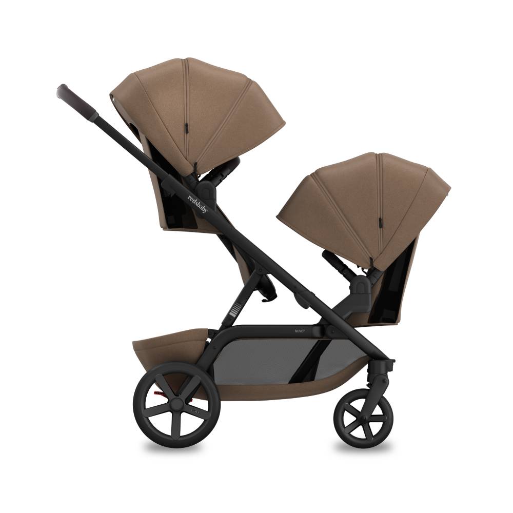 REDSBABY NUVO 2 Twin dječja kolica za blizance 2u1, Mocha