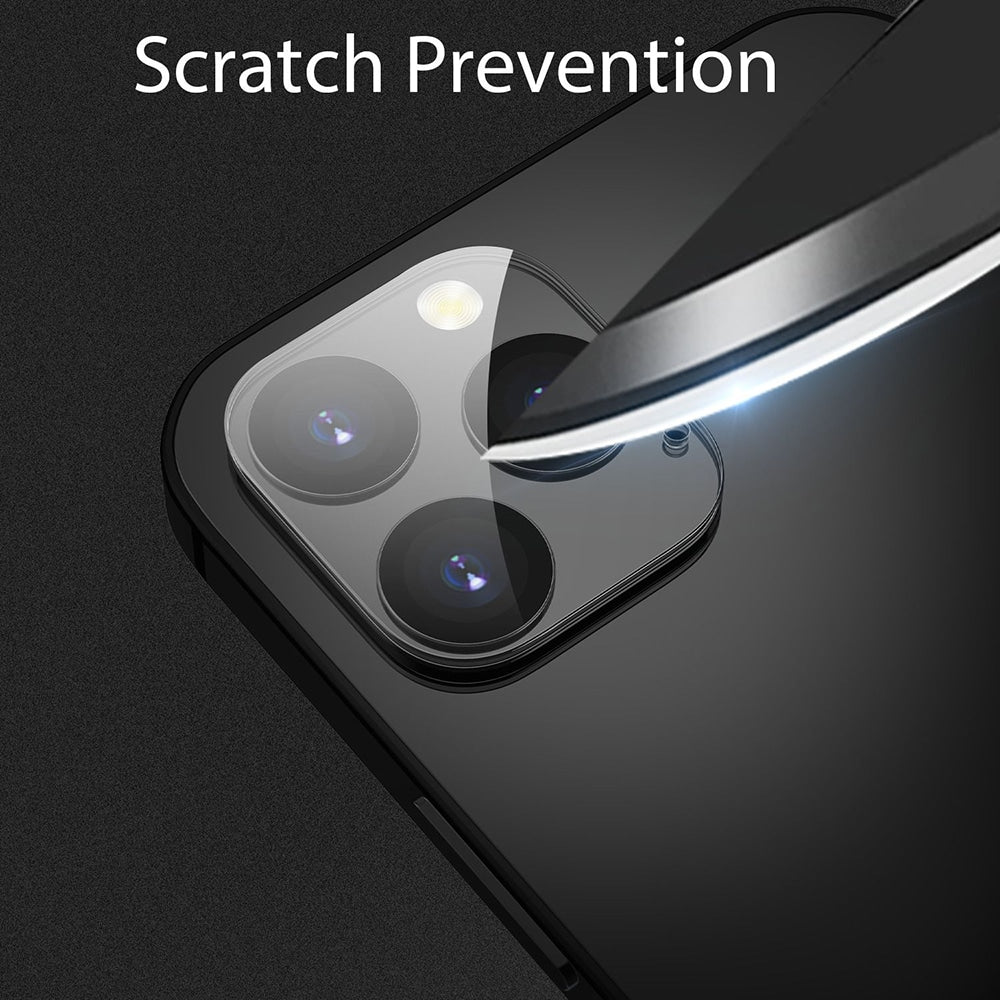 Lito - Zaščitno steklo za kamero za iPhone 12 Pro - črno/prozorno
