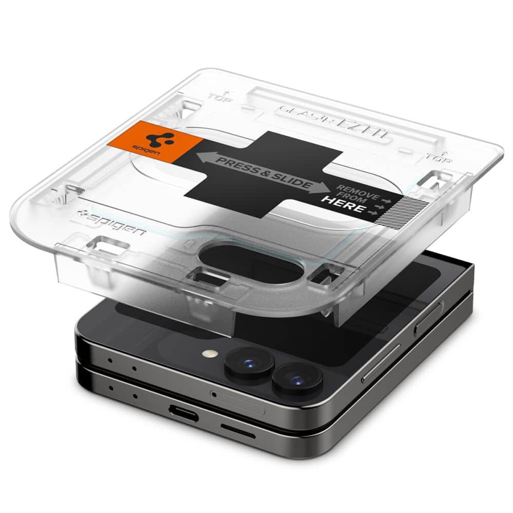 Spigen - Glas.tR EZ-FIT (2 kosa) kaljeno steklo AGL07972 za Samsung Galaxy Z Flip6 - prozorno