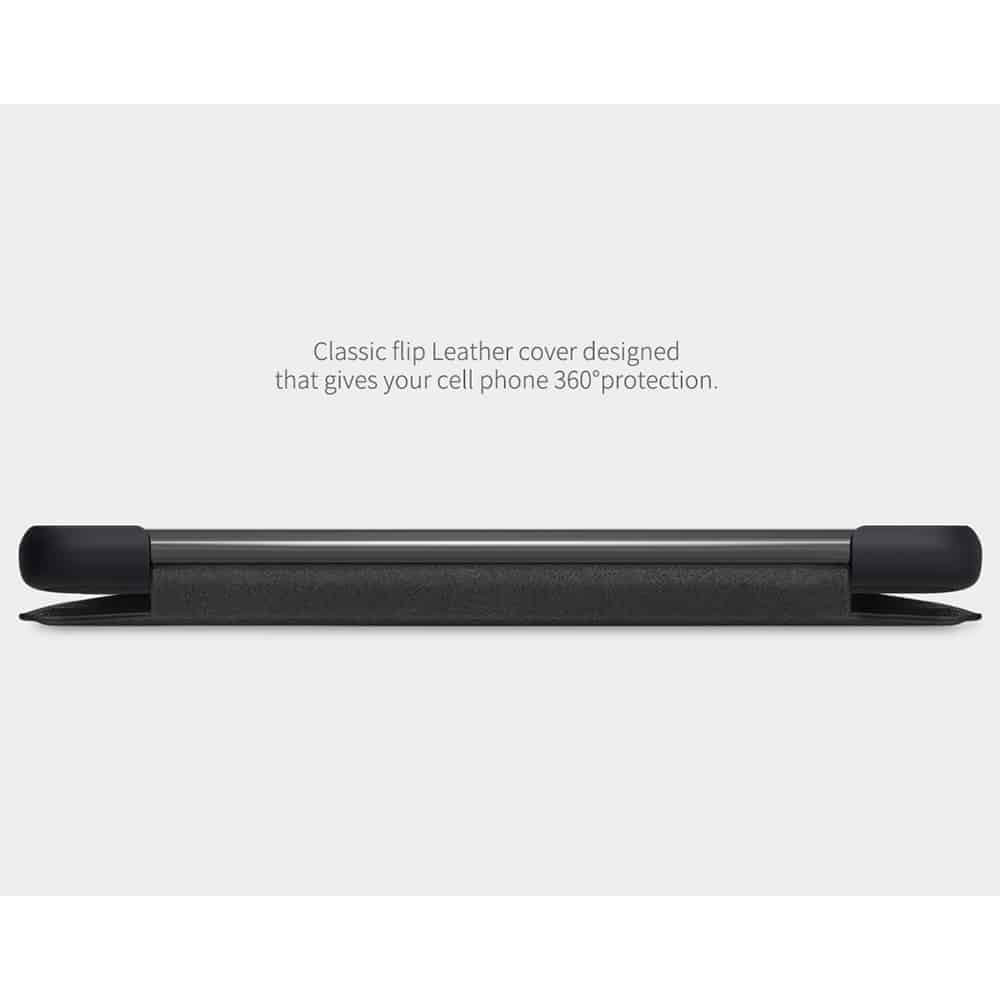 Nillkin - Usnjena torbica Qin - Xiaomi Poco X3 / Poco X3 NFC / Poco X3 Pro - črna
