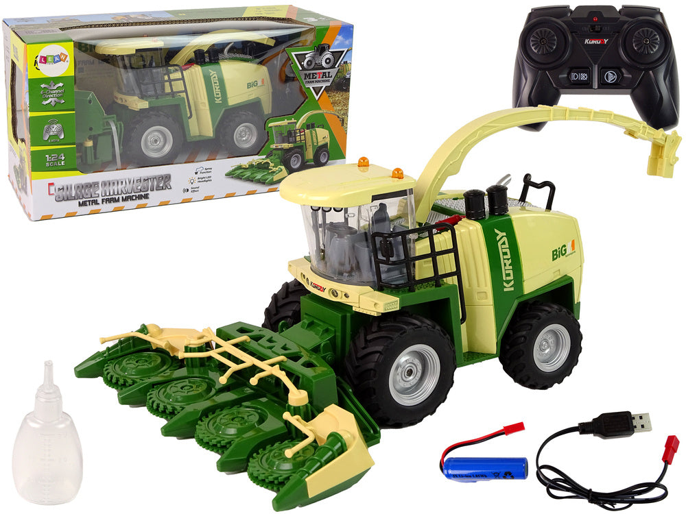 Kombajn na daljinsko upravljanje Rural Combine - krem/zelena