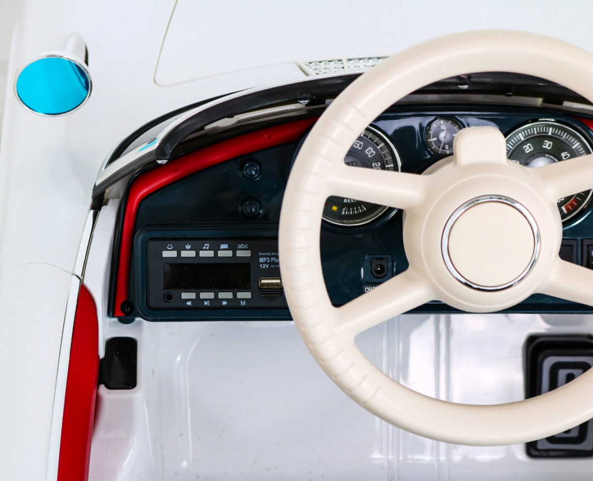 Licencirani auto na akumulator BMW 507 Retro - bijeli