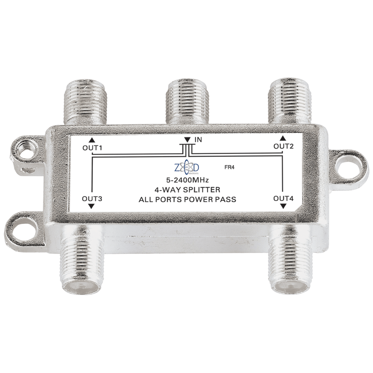 ZED electronic Antenski razdjelnik 1 ulaz - 4 izlaza, 5-2400MHz - FR4