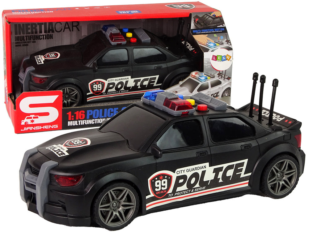 Sportski automobil za igru Policija 1:16 - crna
