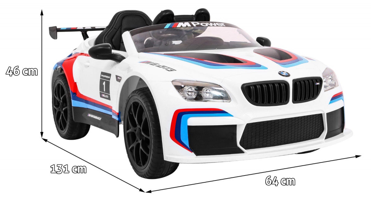 Licencirani auto na akumulator BMW M6 GT3 - bijeli