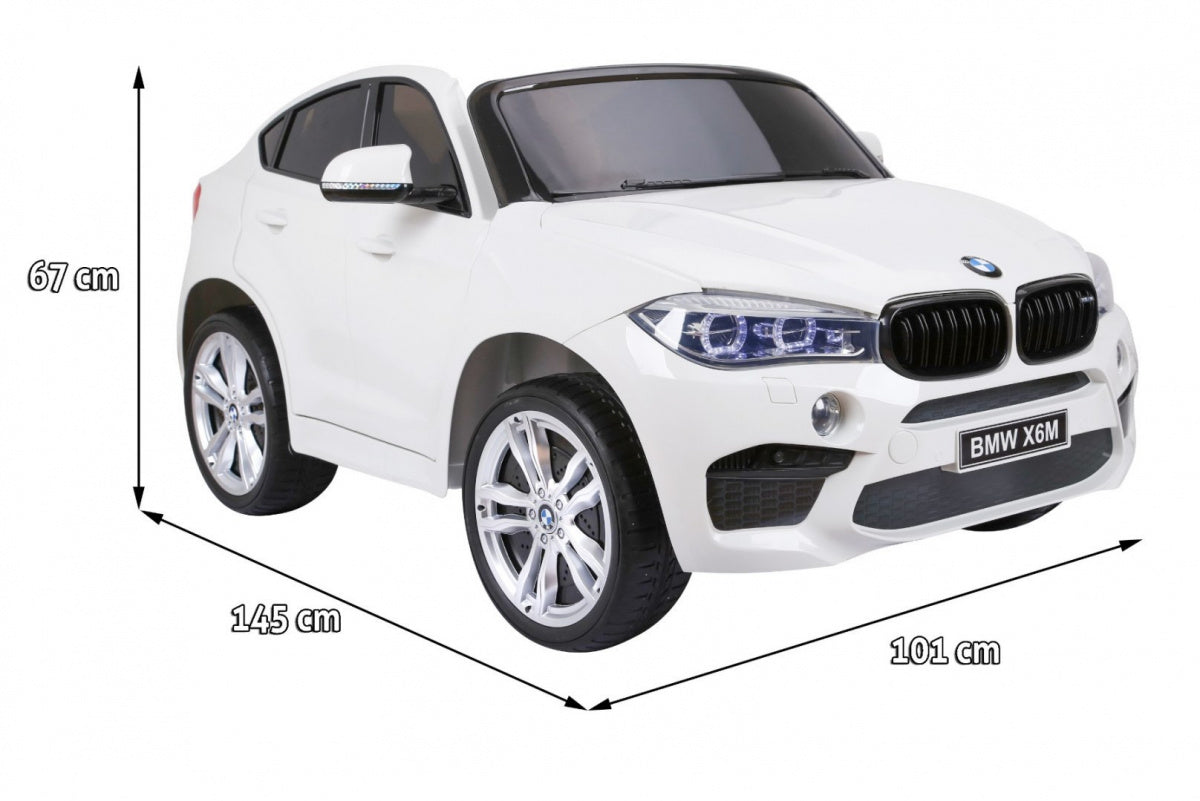 Licencirani auto na akumulator BMW X6M XXL - DVOSJED - bijeli