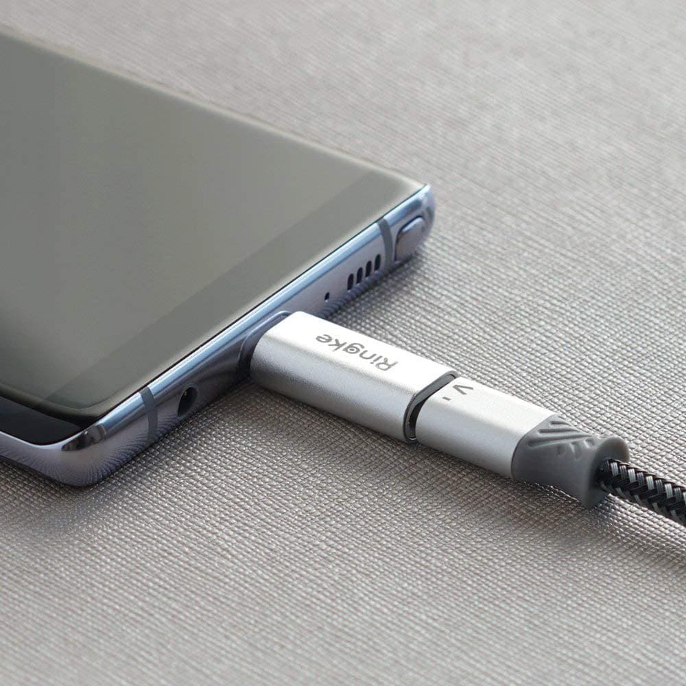 Ringke - Vrhunski adapter MFI (narejen za iPhone) hitro polnjenje - Lightning na Type-C - siv
