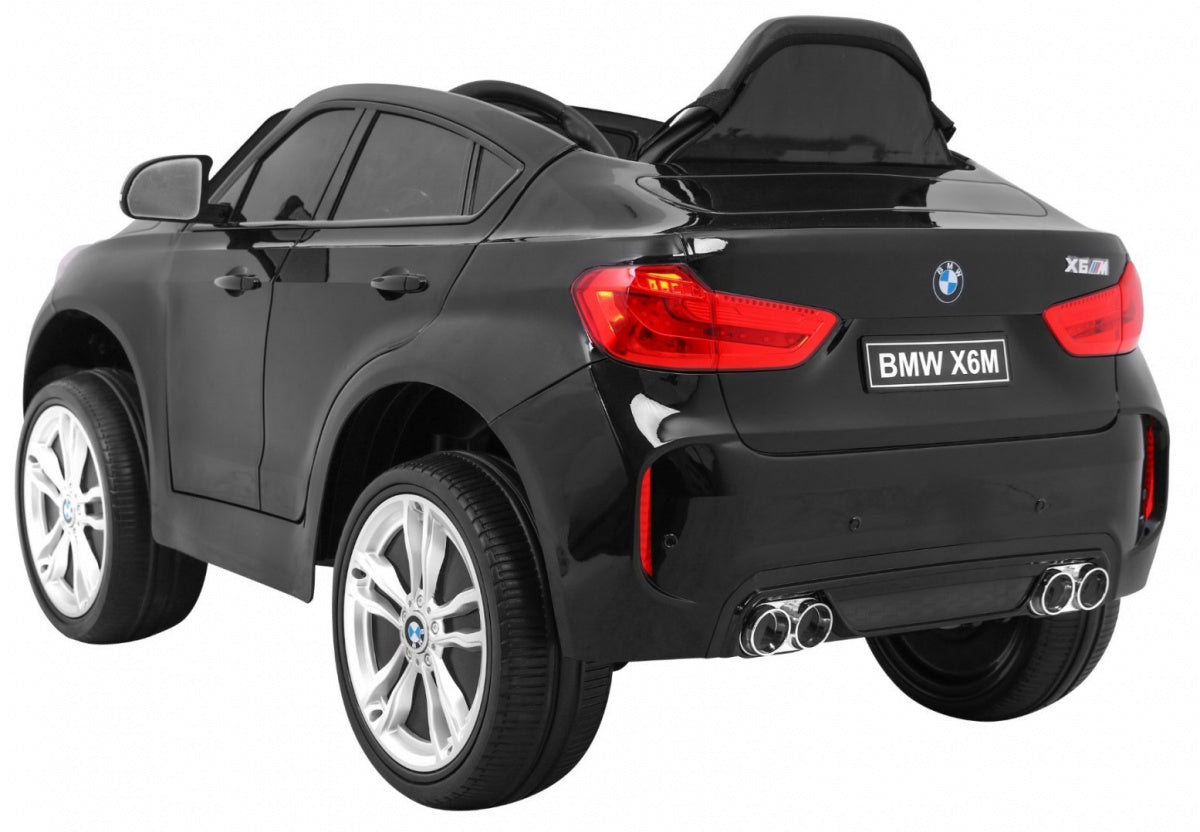 Licencirani auto na akumulator BMW X6M - crni/lakirani