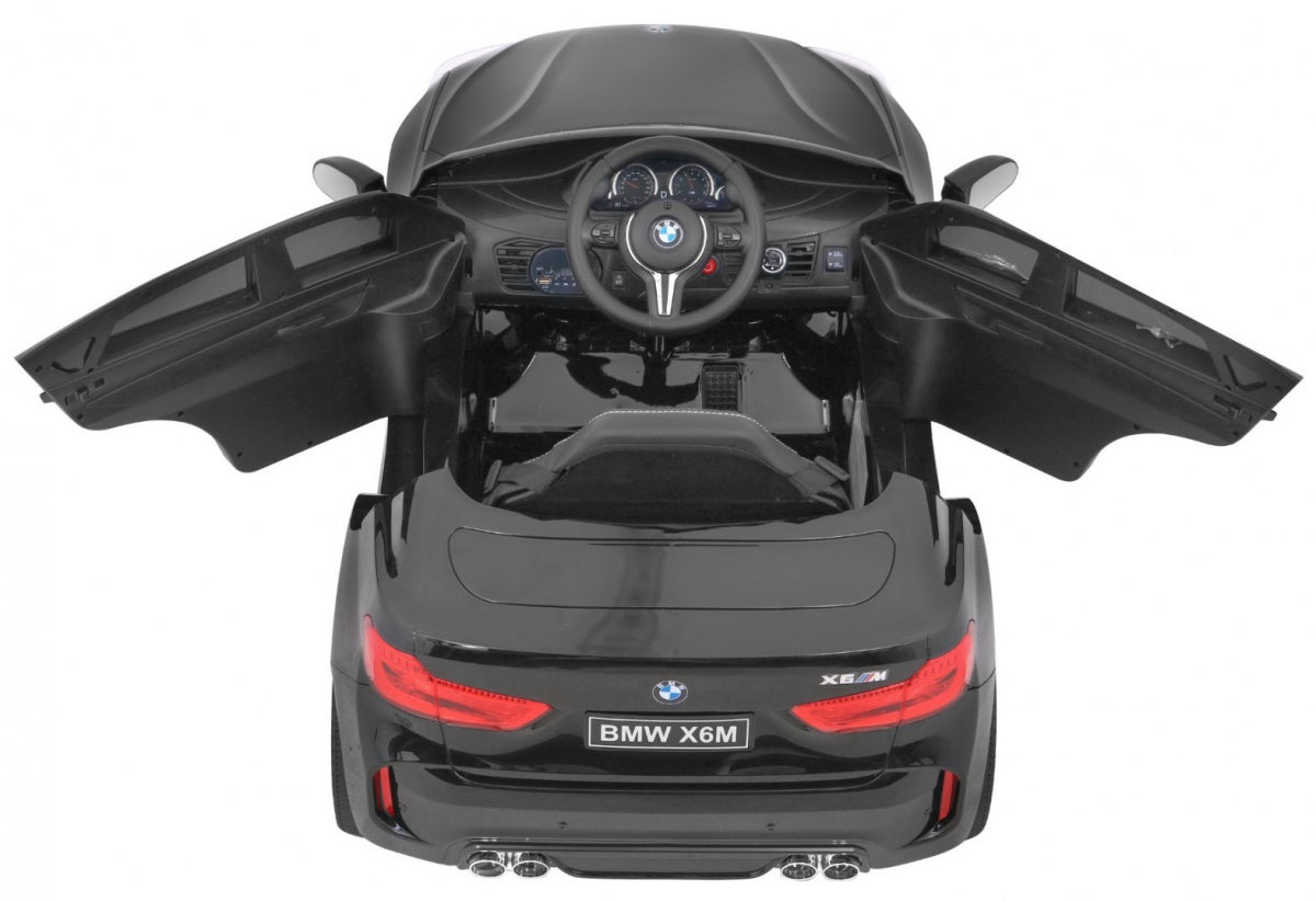 Licencirani auto na akumulator BMW X6M - crni/lakirani