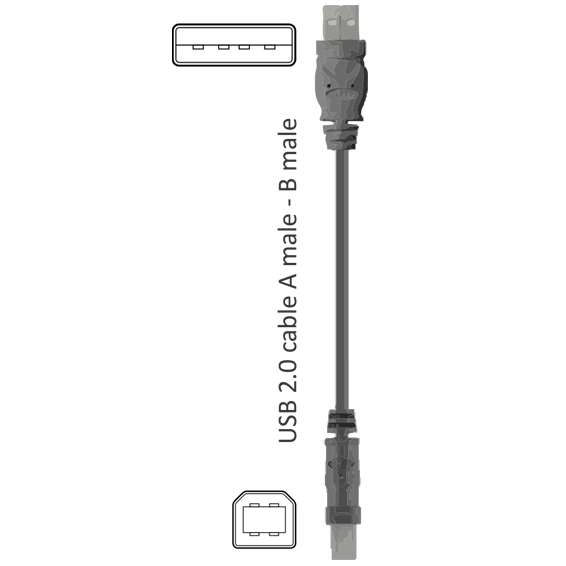 ZED electronic USB kabel za printer, dužina 1.8 metara - USB-AB/1.8