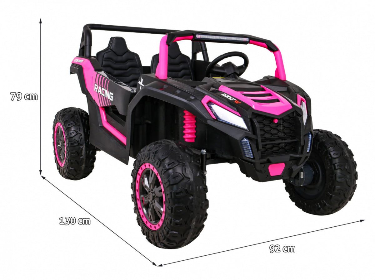 Buggy na akumulator ATV Racing 4x4 - dvosjed - rozi