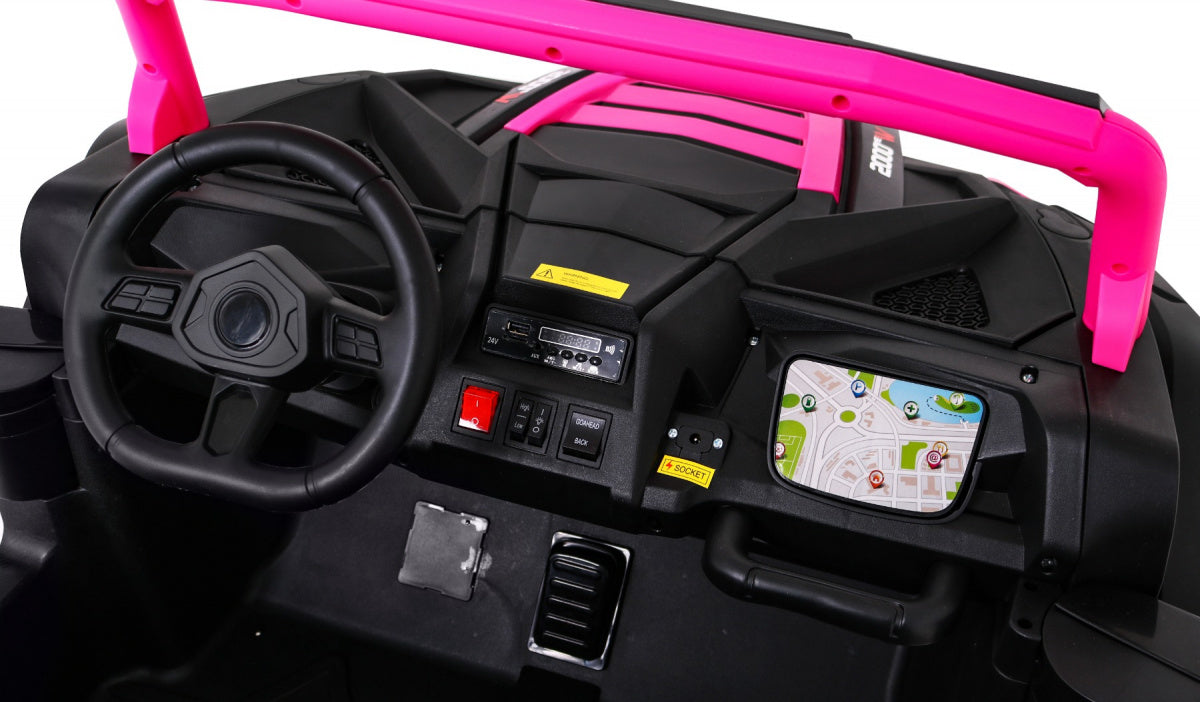 Buggy na akumulator ATV Racing 4x4 - dvosjed - rozi