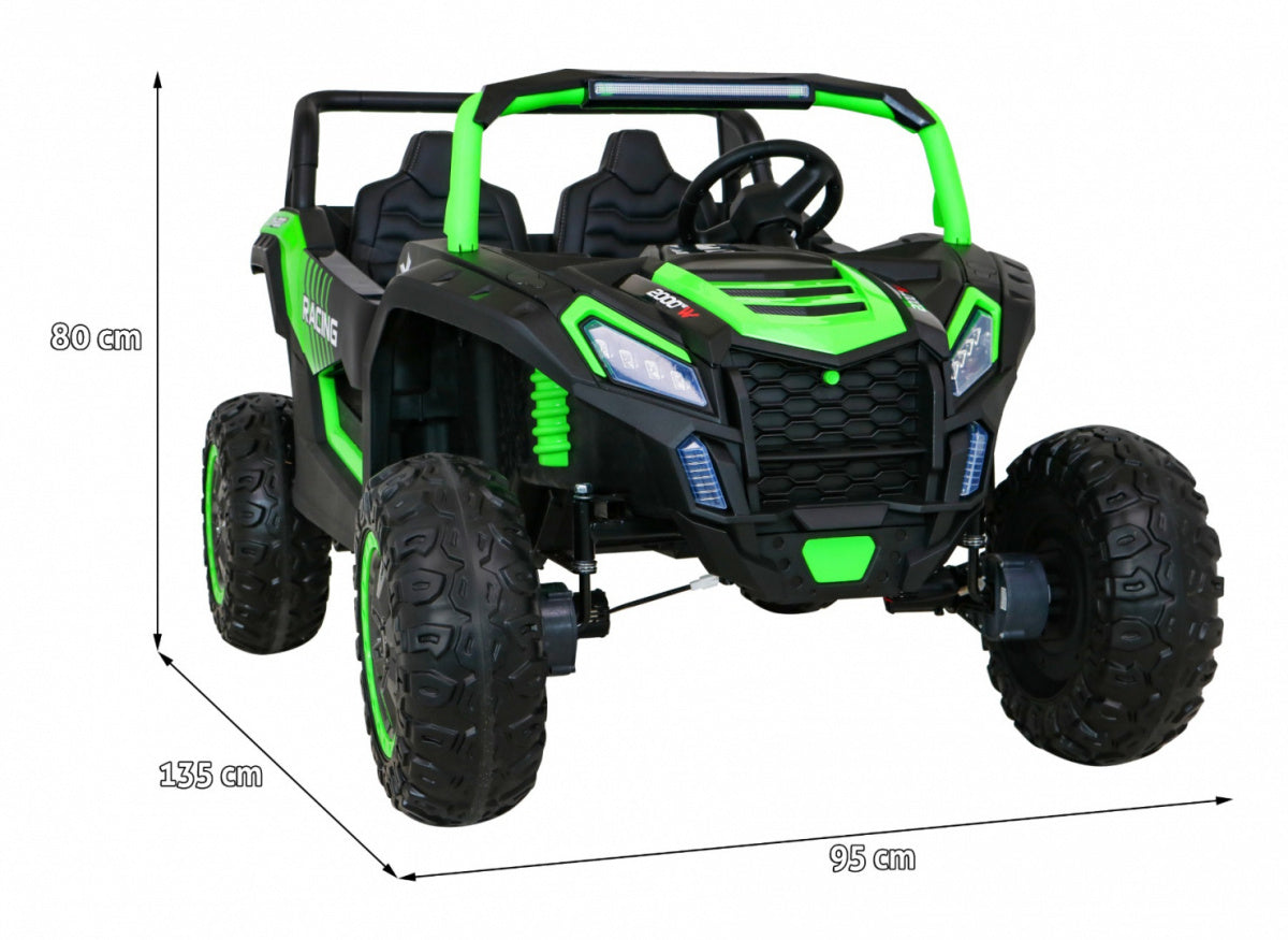 Buggy na akumulator ATV Racing 4x4 - dvosjed - zeleni