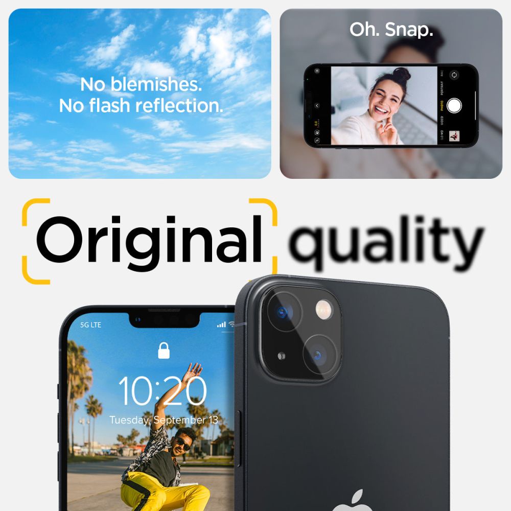 SPIGEN OPTIK.TR ZAŠČITA ZA KAMERO 2-PAK IPHONE 14/14 PLUS BLACK COVER