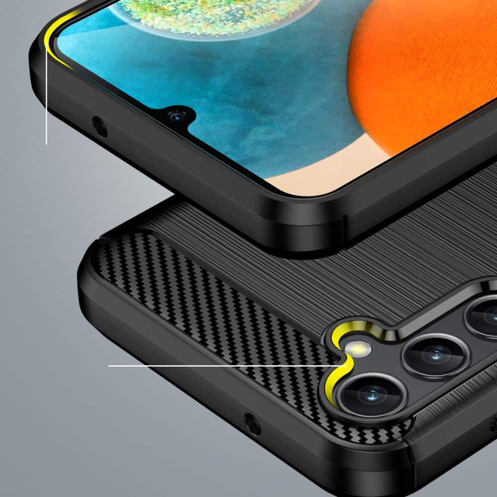 TECH-PROTECT TPUCARBON OVITEK ZA SAMSUNG GALAXY A14 4G/ 5G ČRNI
