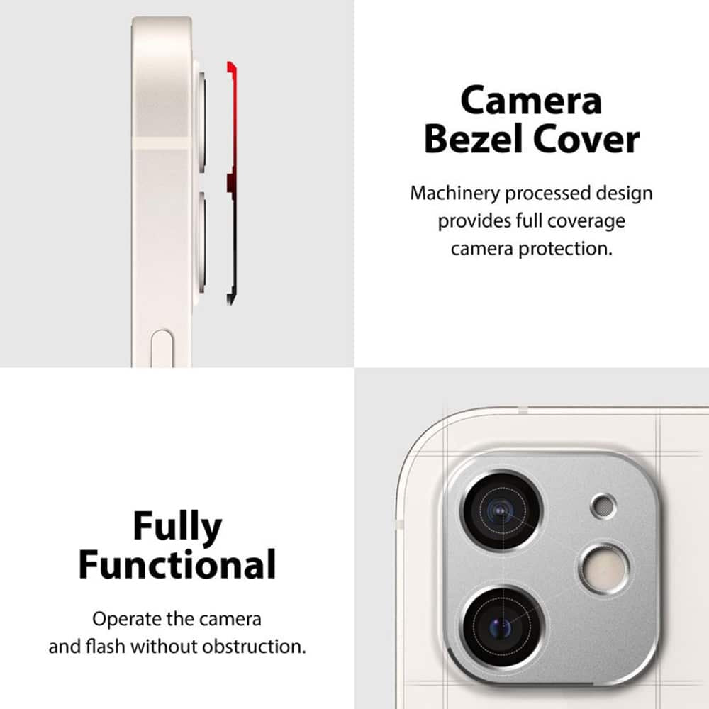 Ringke - Camera Styling za iPhone 12 - črna