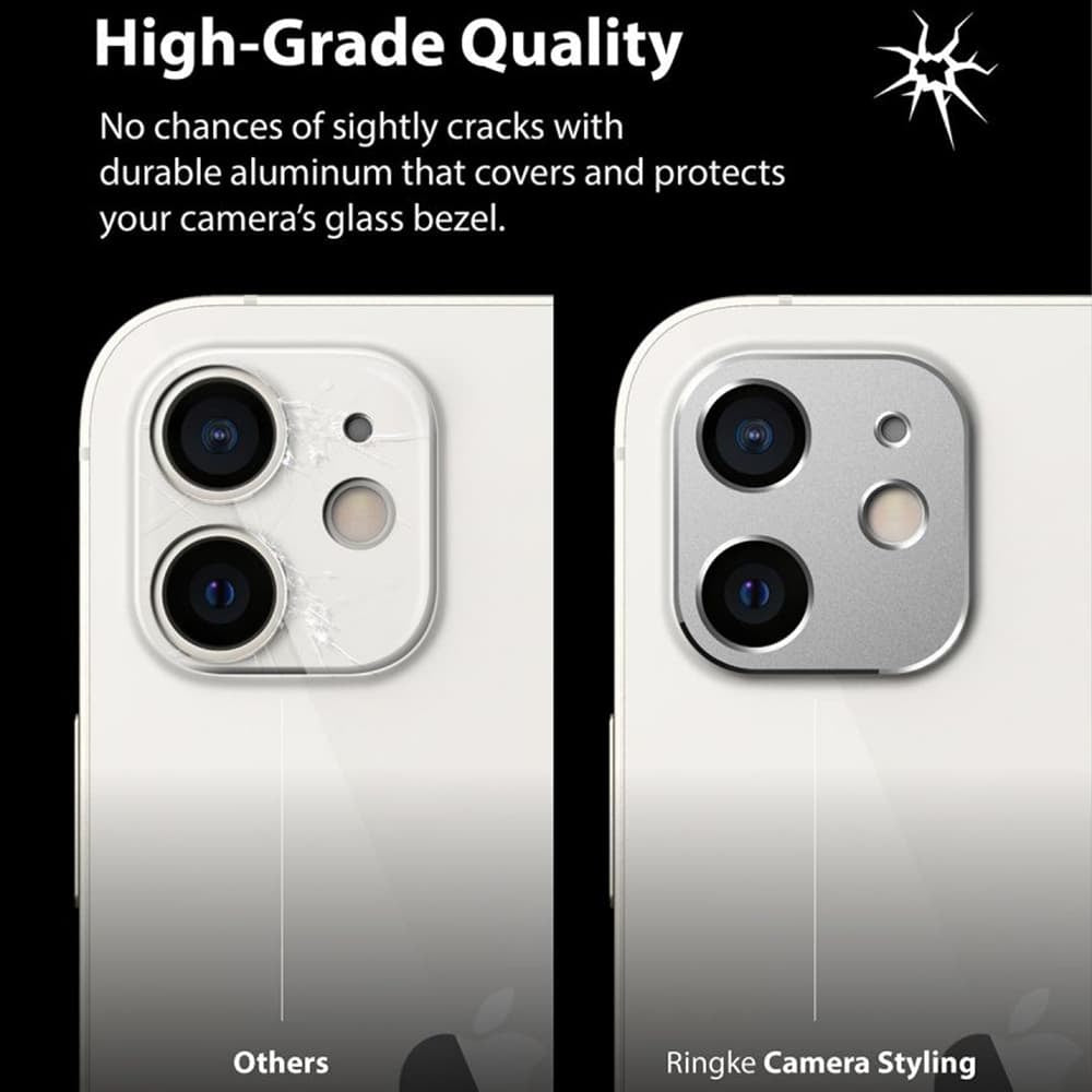 Ringke – Kamera Style za iPhone 12 – barva srebro