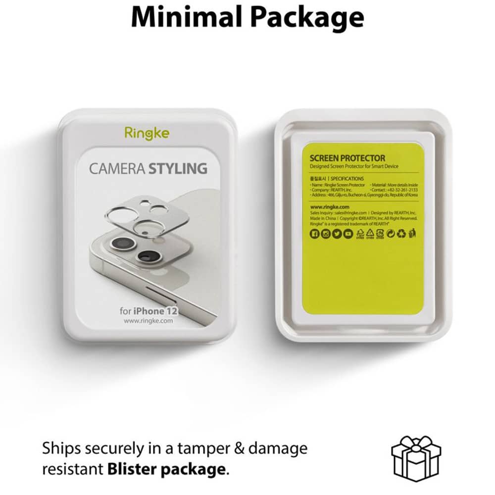 Ringke – Kamera Style za iPhone 12 – barva srebro