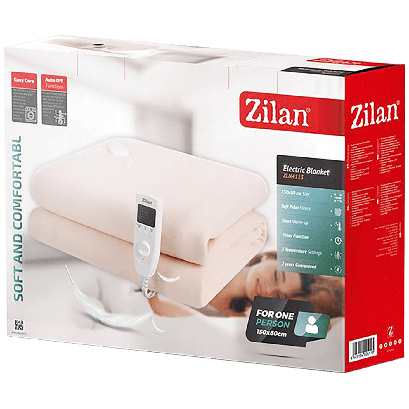 Zilan Električna deka, 60 W, 150 x 80 cm, bež - ZLN4114