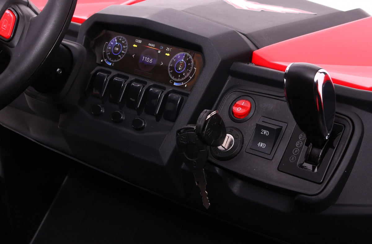 Buggy na akumulator SuperStar 4x4 - DVOSJED - crveni