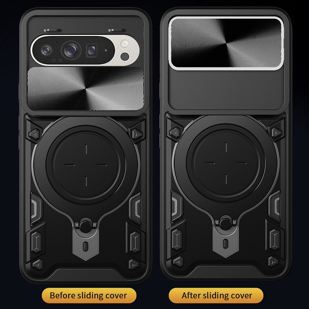 Techsuit - CamGuard Pro zaščitna maska za Google Pixel 9 / 9 Pro - črna