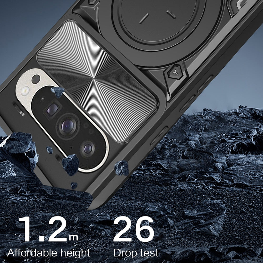 Techsuit - CamGuard Pro zaščitna maska za Google Pixel 9 / 9 Pro - črna
