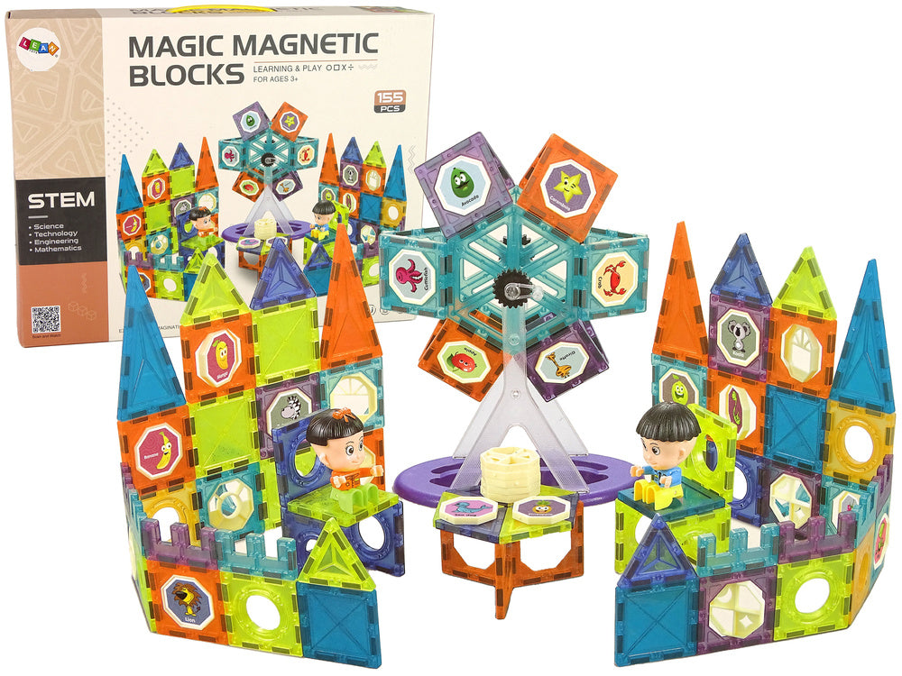 Magnetni blokovi Ferris 3D - 155 elemenata