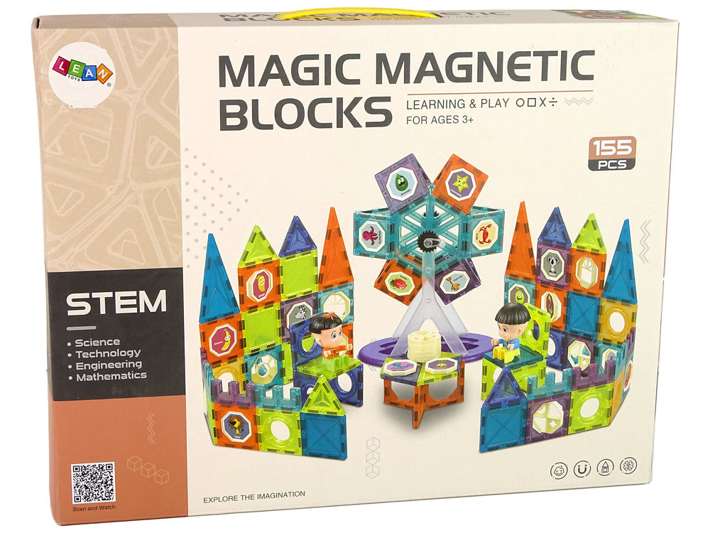 Magnetni blokovi Ferris 3D - 155 elemenata