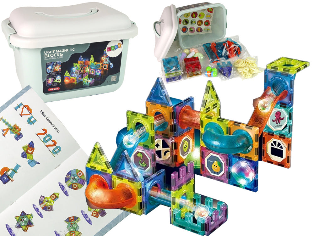 Osvijetljena magnetska staza Ball Slide - 75 komada