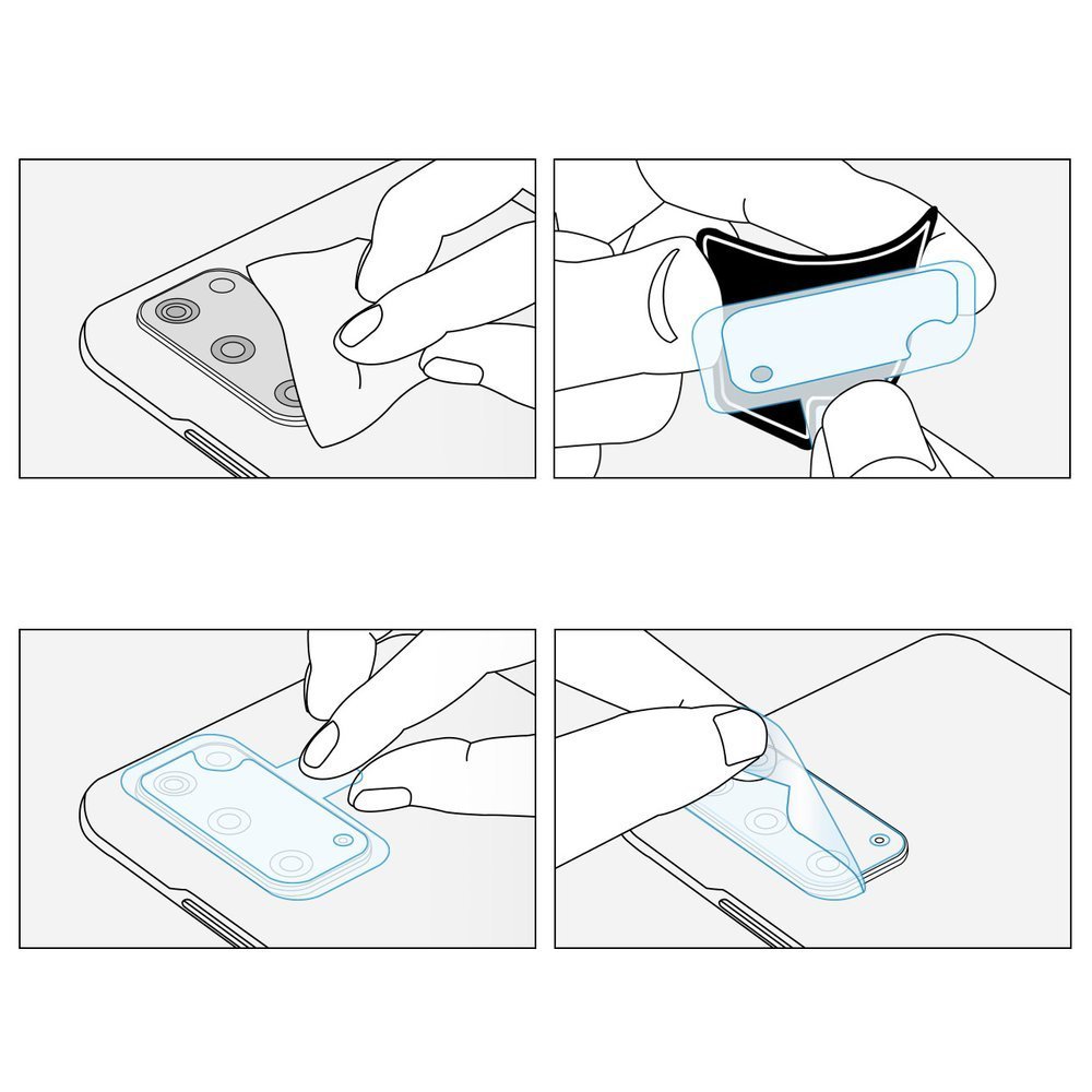 Ringke - IDGL steklo za kamero (3 kosi) - Samsung Galaxy S20 4G / S20 5G - prozorno