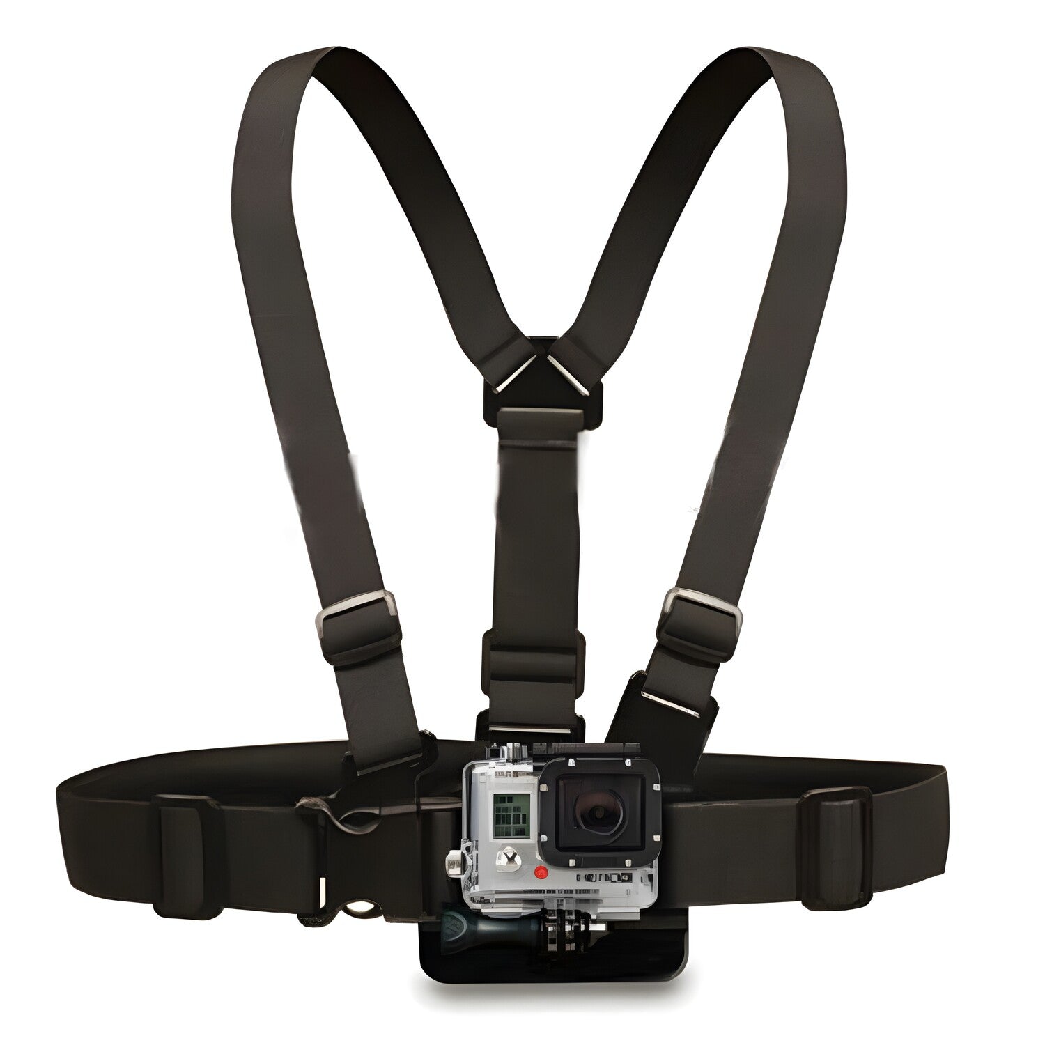 Techsuit - prsni pojas - za GoPro / SJCAM / Xiaomi Yi kameru - Crna KP27236