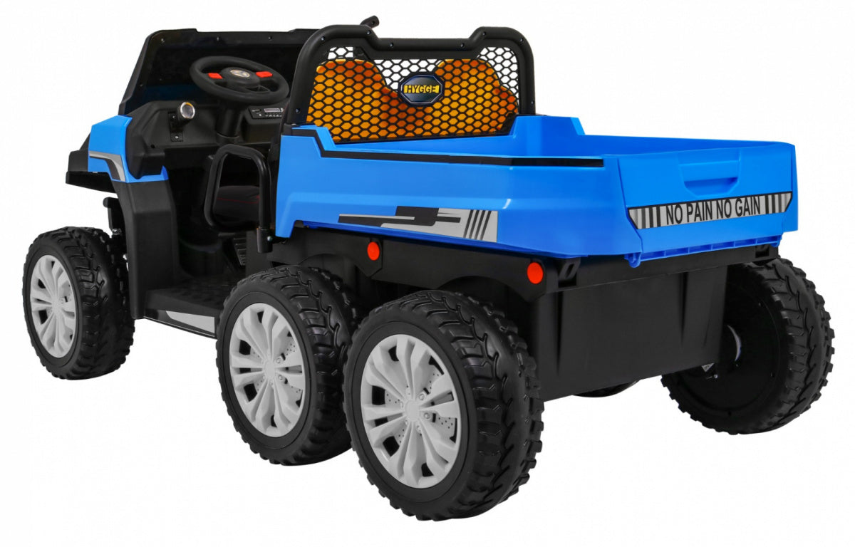 Traktor na akumulator Farmer - dvosjed - plavi