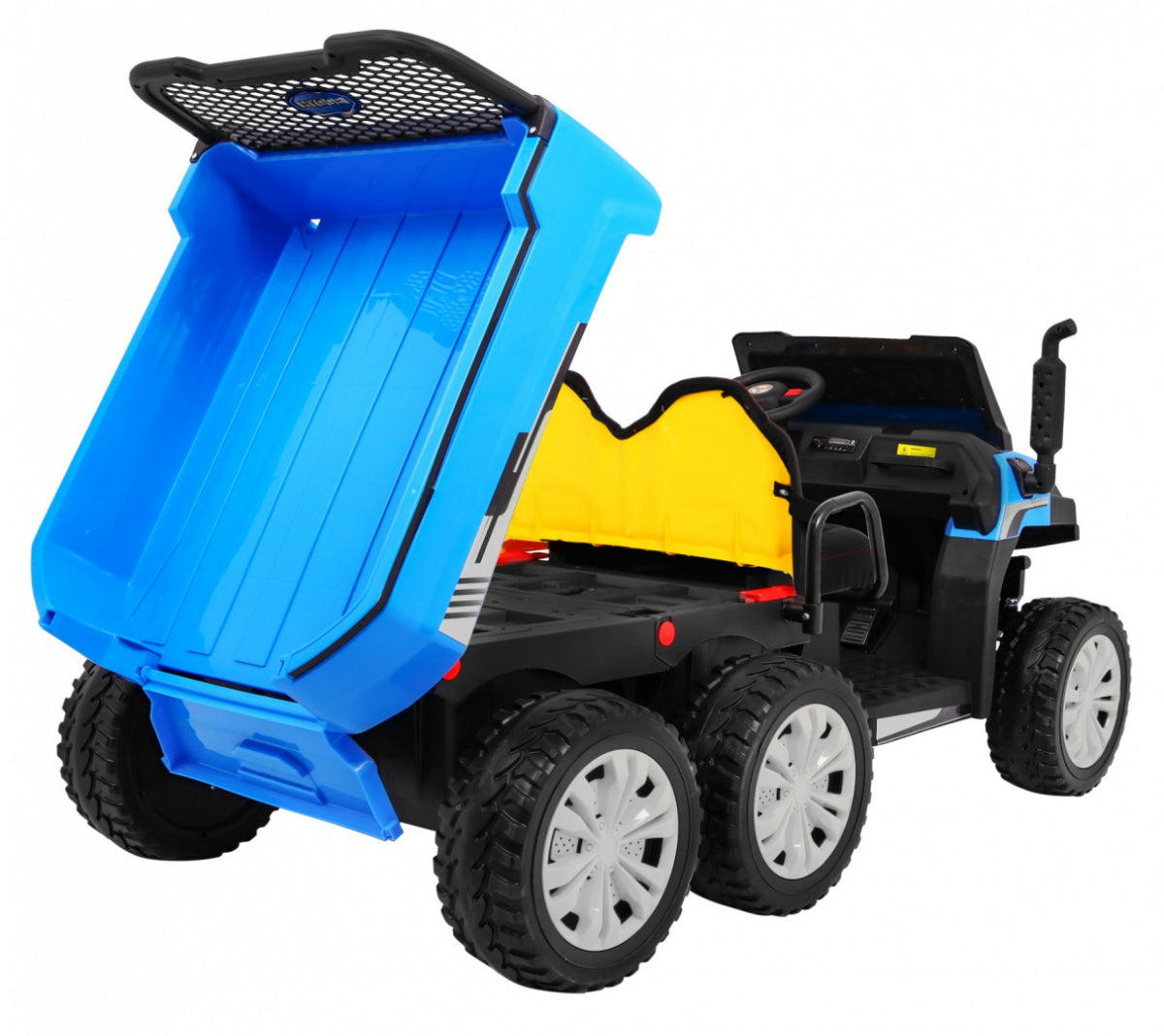 Traktor na akumulator Farmer - dvosjed - plavi