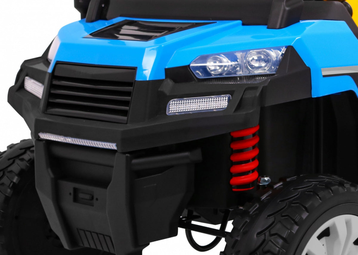 Traktor na akumulator Farmer - dvosjed - plavi