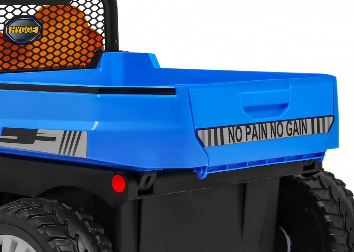 Traktor na akumulator Farmer - dvosjed - plavi